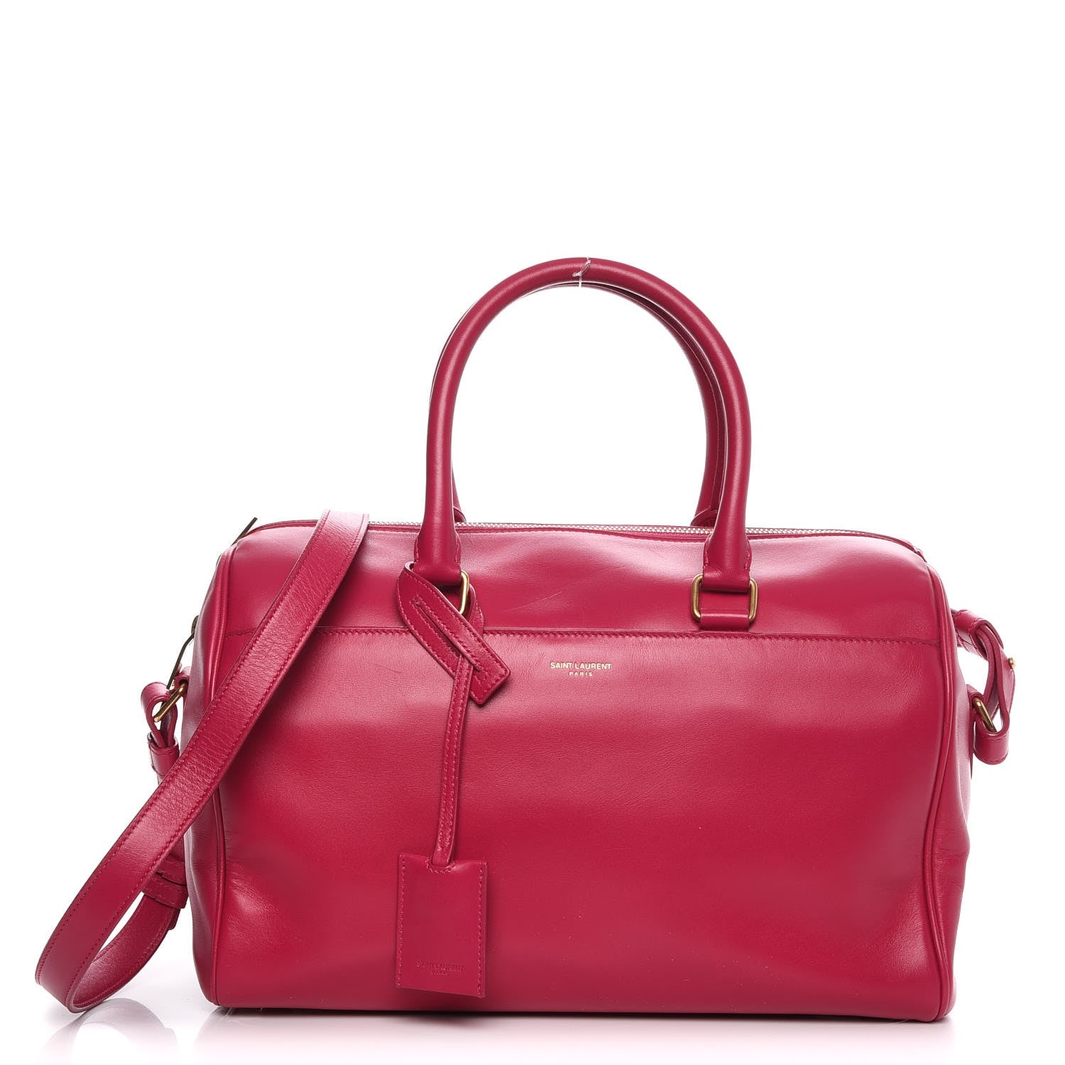 Saint Laurent Calfskin Classic Duffle 6 Fuchsia 1 of 16