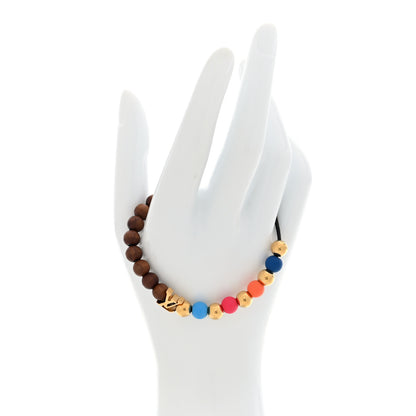 Louis Vuitton Wood Resin Metal Surfin Beads Bracelet Multicolor 2 of 4