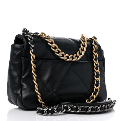 Chanel Goatskin Quilted Medium Chanel 19 Flap Black 2 of 15