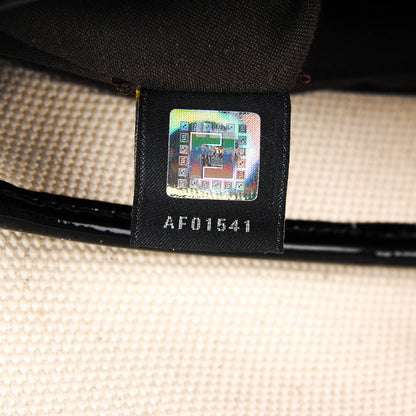 Fendi Canvas Patent B Bag Corda Black 10 of 10