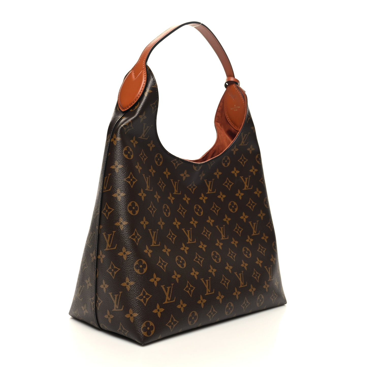 Monogram Flower Hobo Beige