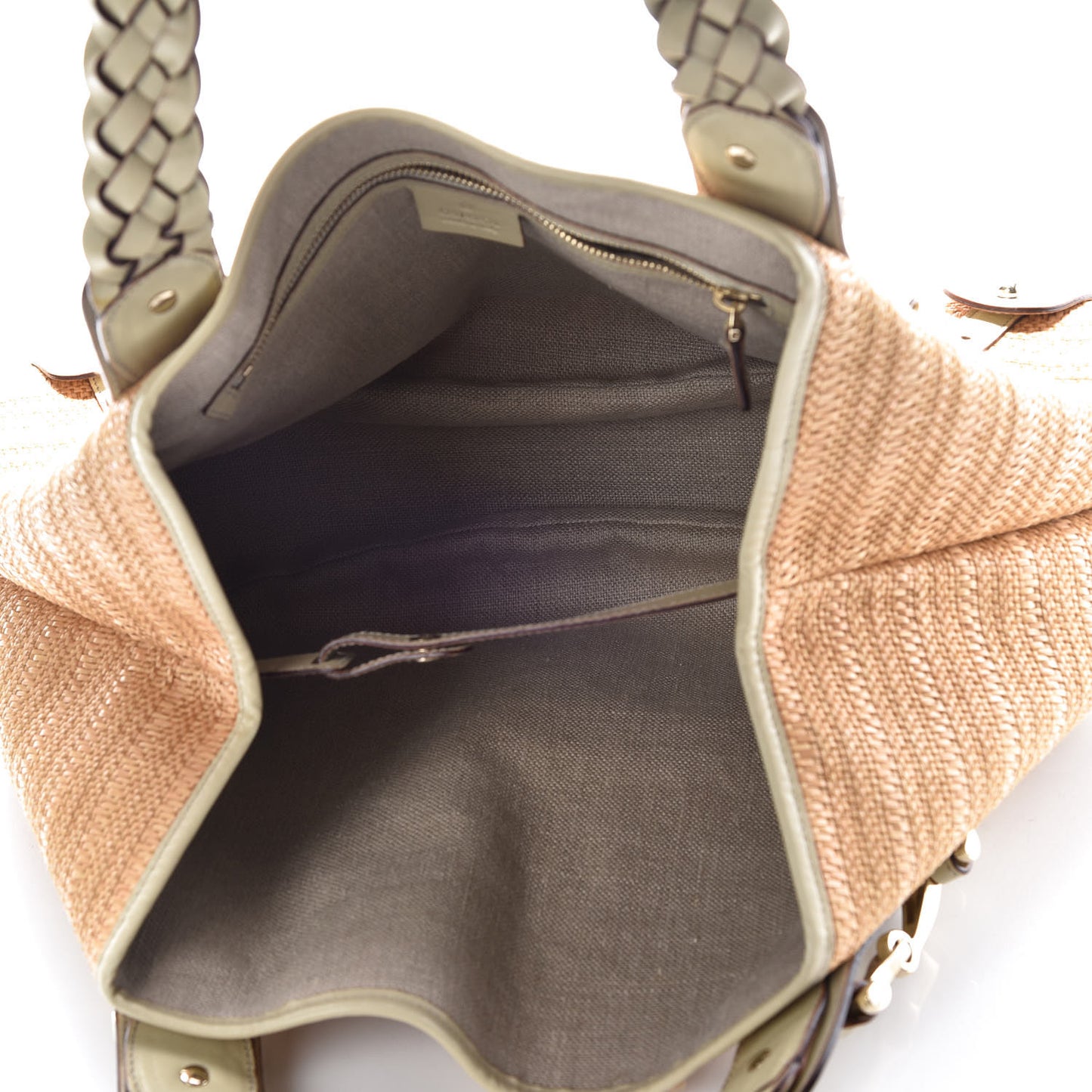 Straw Medium Pelham Shoulder Bag Off White
