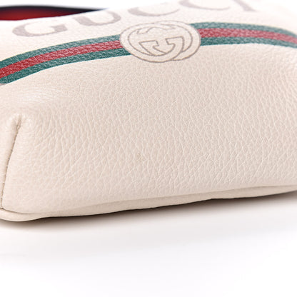 Gucci Grained Calfskin Small Logo Belt Bag White 9 of 11