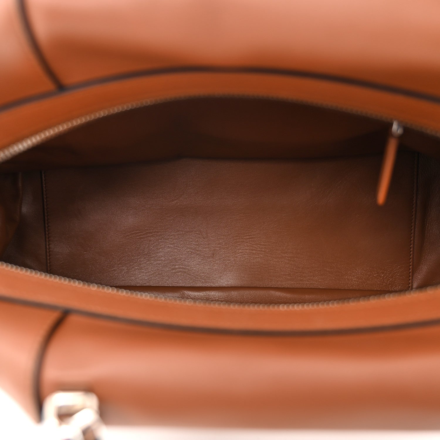 Prada Softy Calfskin Supernova Handbag Cognac 5 of 9