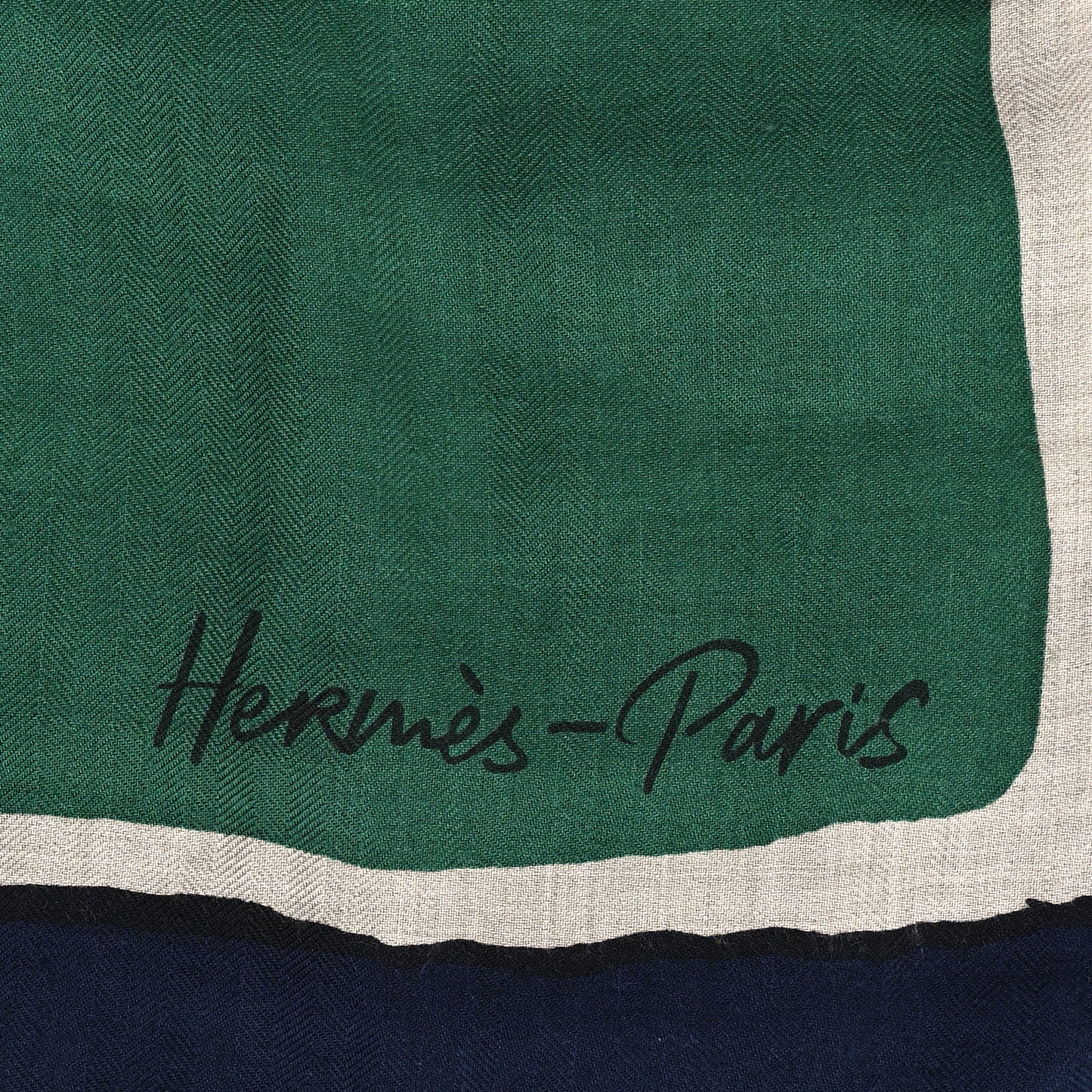 Cashmere Silk Libre Comme Pegase Shawl 140 Vert Naturel Bleu