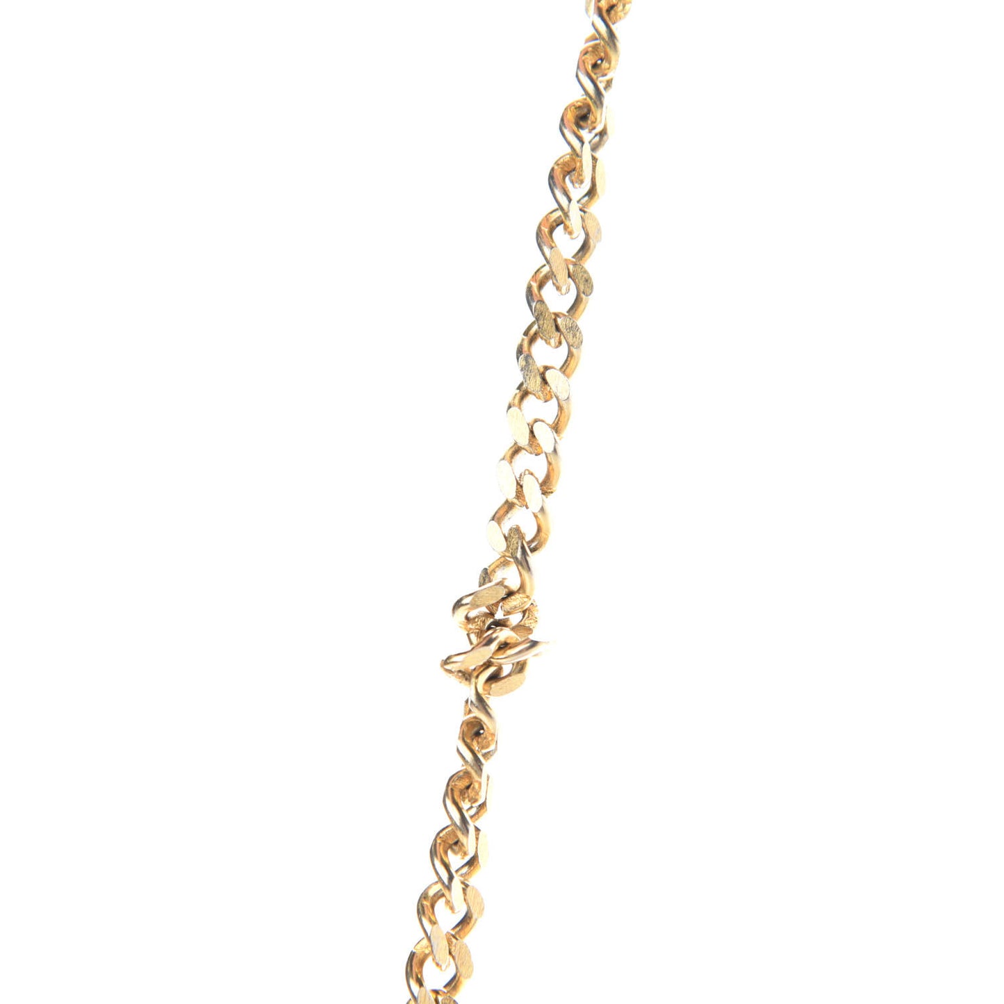 Monogram Chain Clutch Brown
