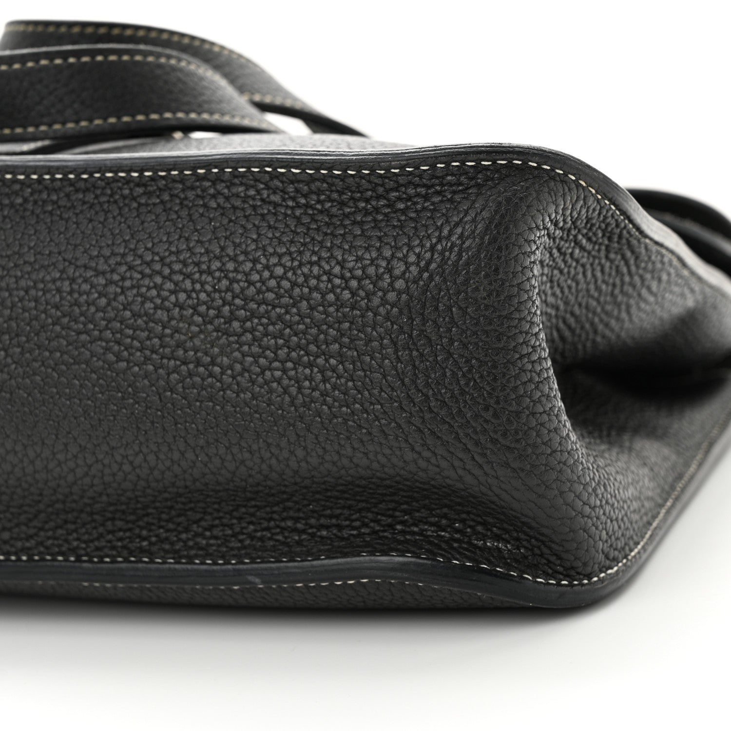 Hermes Taurillon Clemence Halzan 31 GM Black 10 of 16