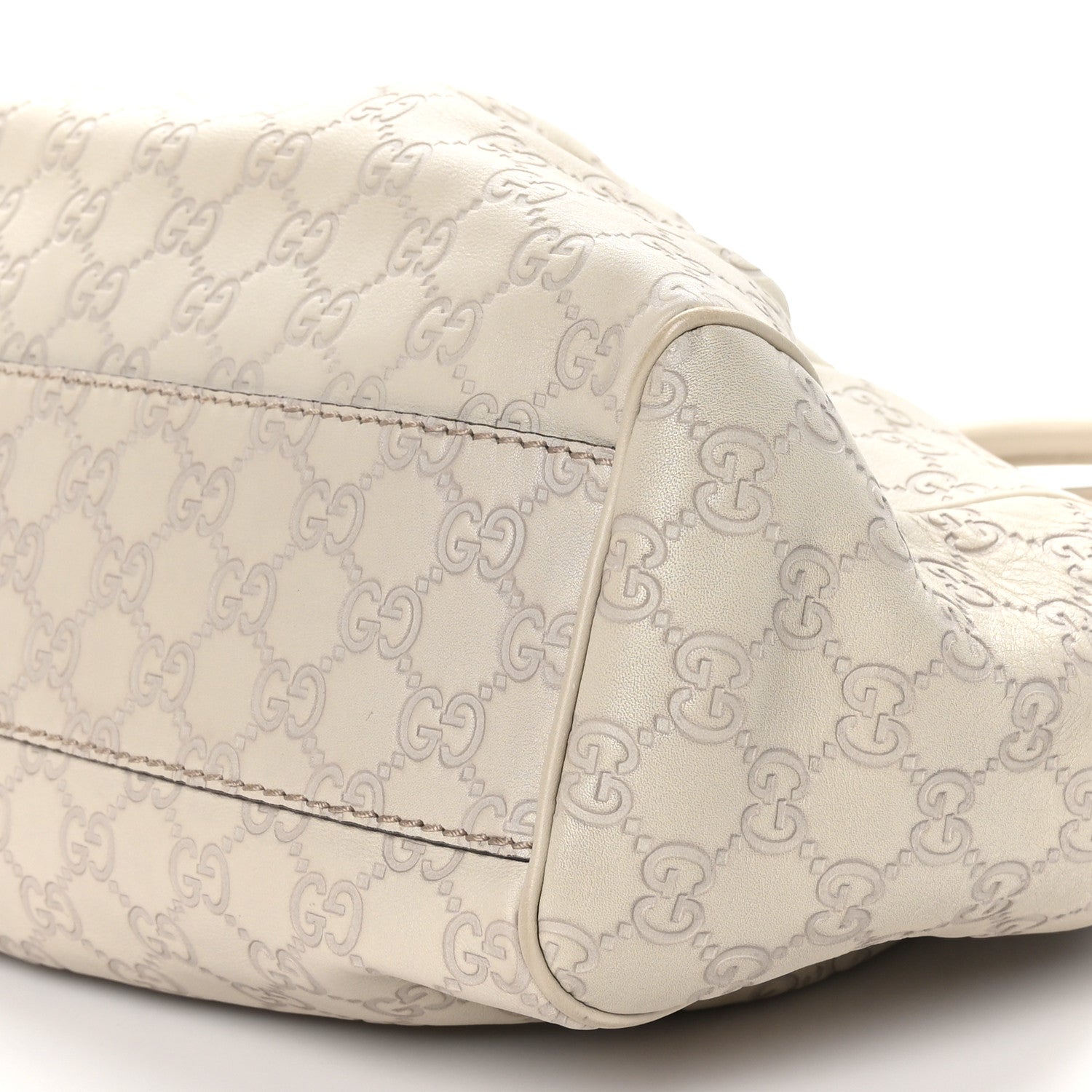 Gucci Guccissima Medium Sukey Tote Mystic White 10 of 10