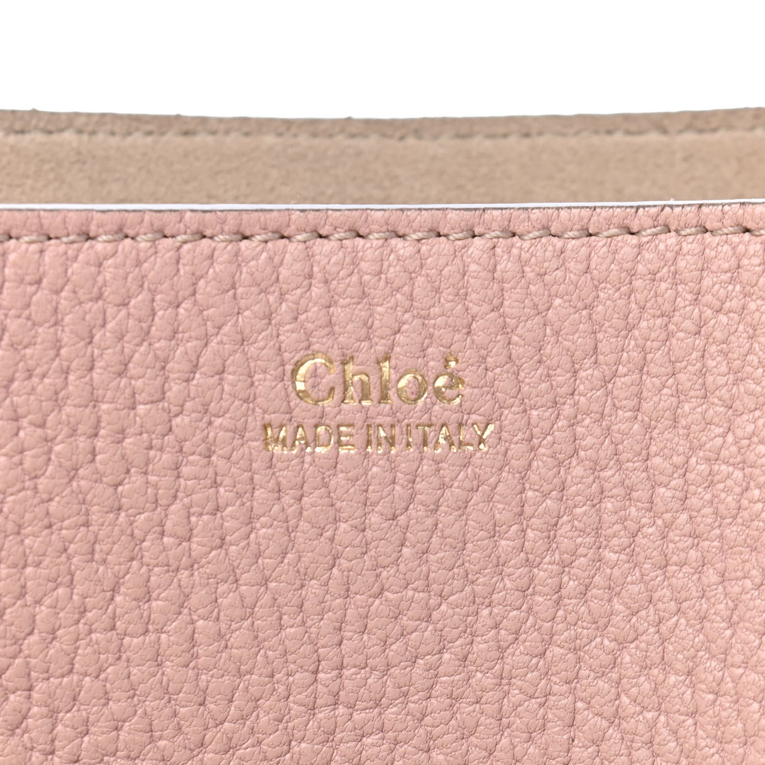 Chloe Grained Lambskin Mini Drew Shoulder Bag Cement Pink 5 of 5