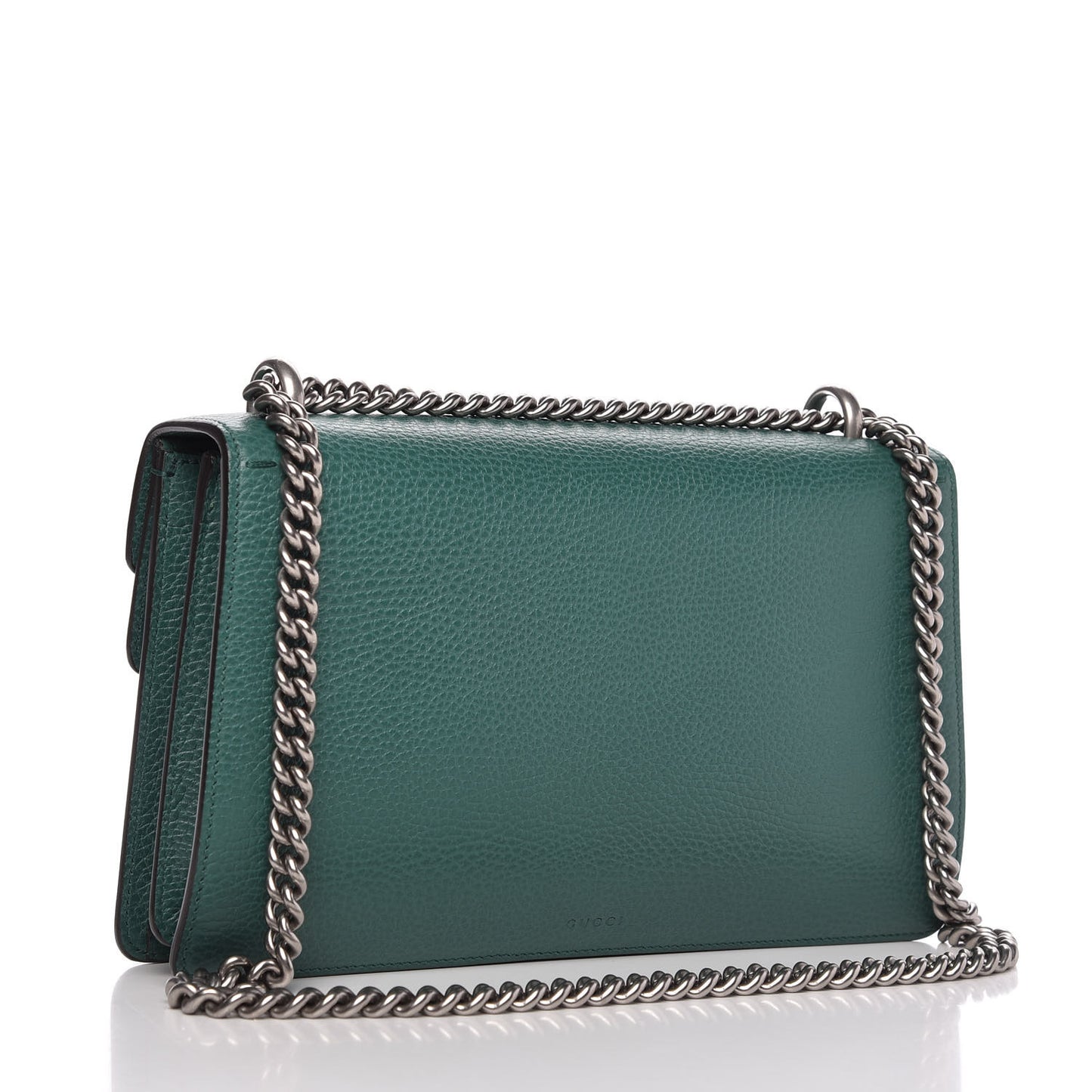 Pebbled Calfskin Small Dionysus Shoulder Bag Emerald