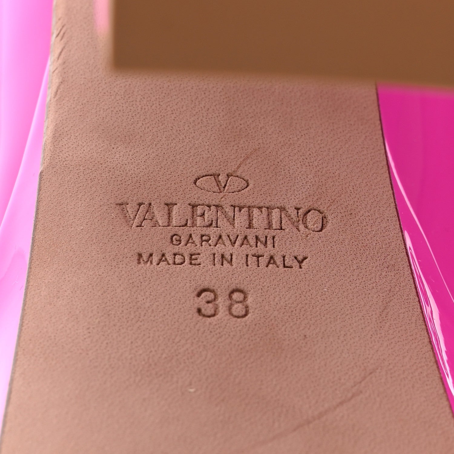 Valentino Garavani Patent Tan-Go 55/155mm Platform Pumps 38 Pink PP 6 of 10