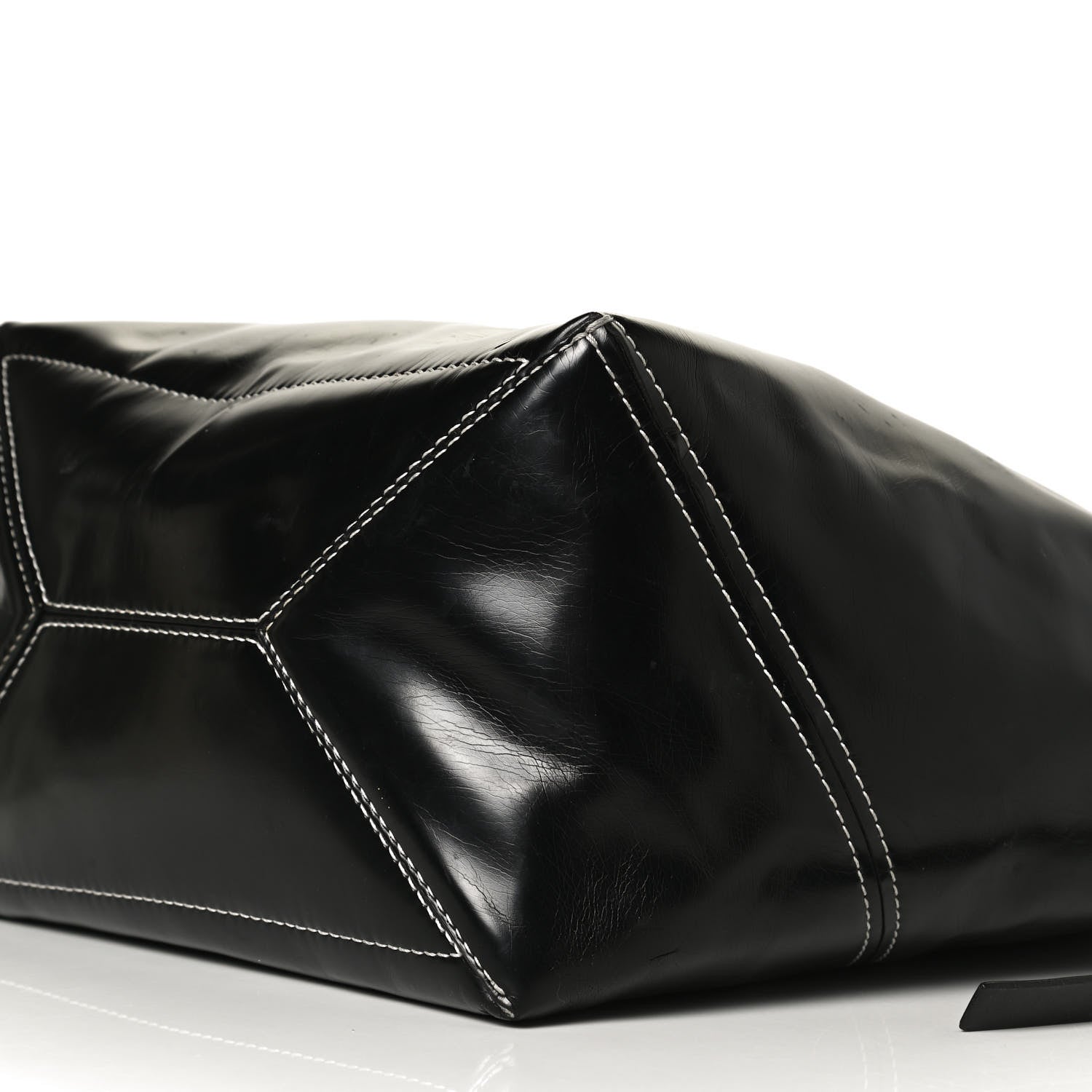 Proenza Schouler Calfskin Large Cire Zip Hobo Black 10 of 17
