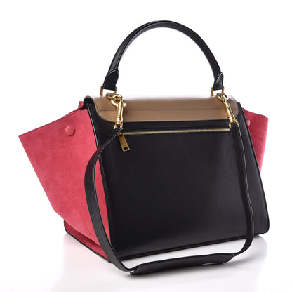 Celine Smooth Calfskin Suede Medium Tri-Color Trapeze 4 of 9