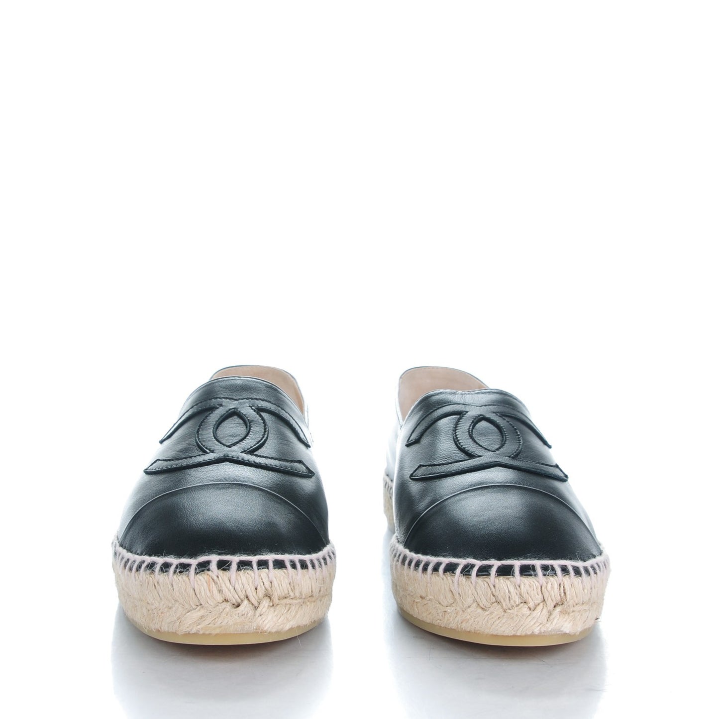 Lambskin CC Espadrilles 41 Black