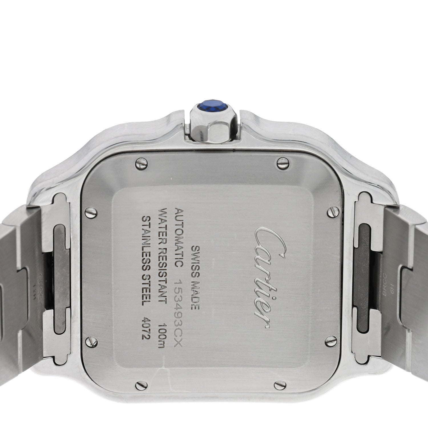 Cartier Stainless Steel 39.8mm Santos De Cartier Automatic Watch 4 of 6