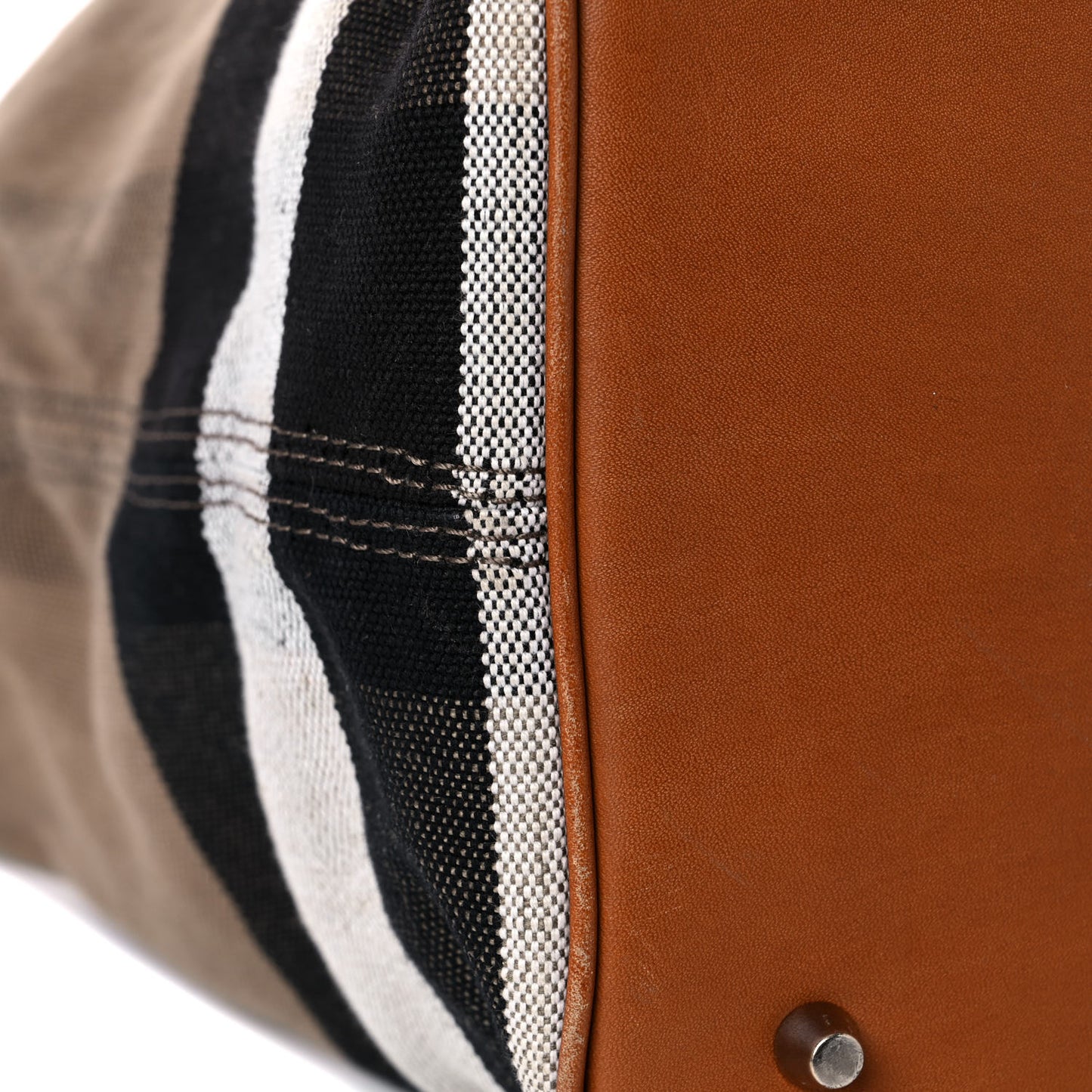 Canvas Mega Check Medium Ashby Hobo Saddle Brown