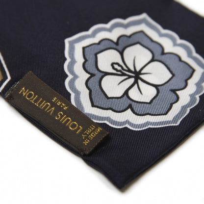 Louis Vuitton Silk Hibiscus Bandeau Blue 5 of 5