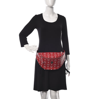 MCM Visetos Medium Stark Belt Bag Red 2 of 10