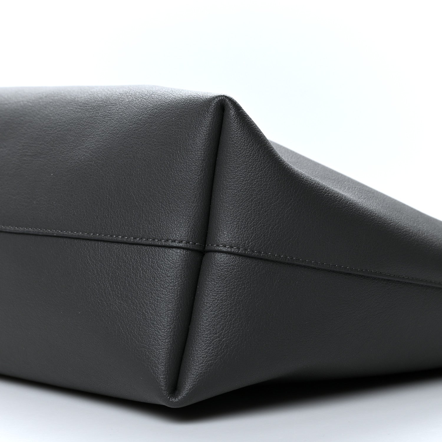Saint Laurent Calfskin Large Shopping Tote Dark Grey 12 of 12