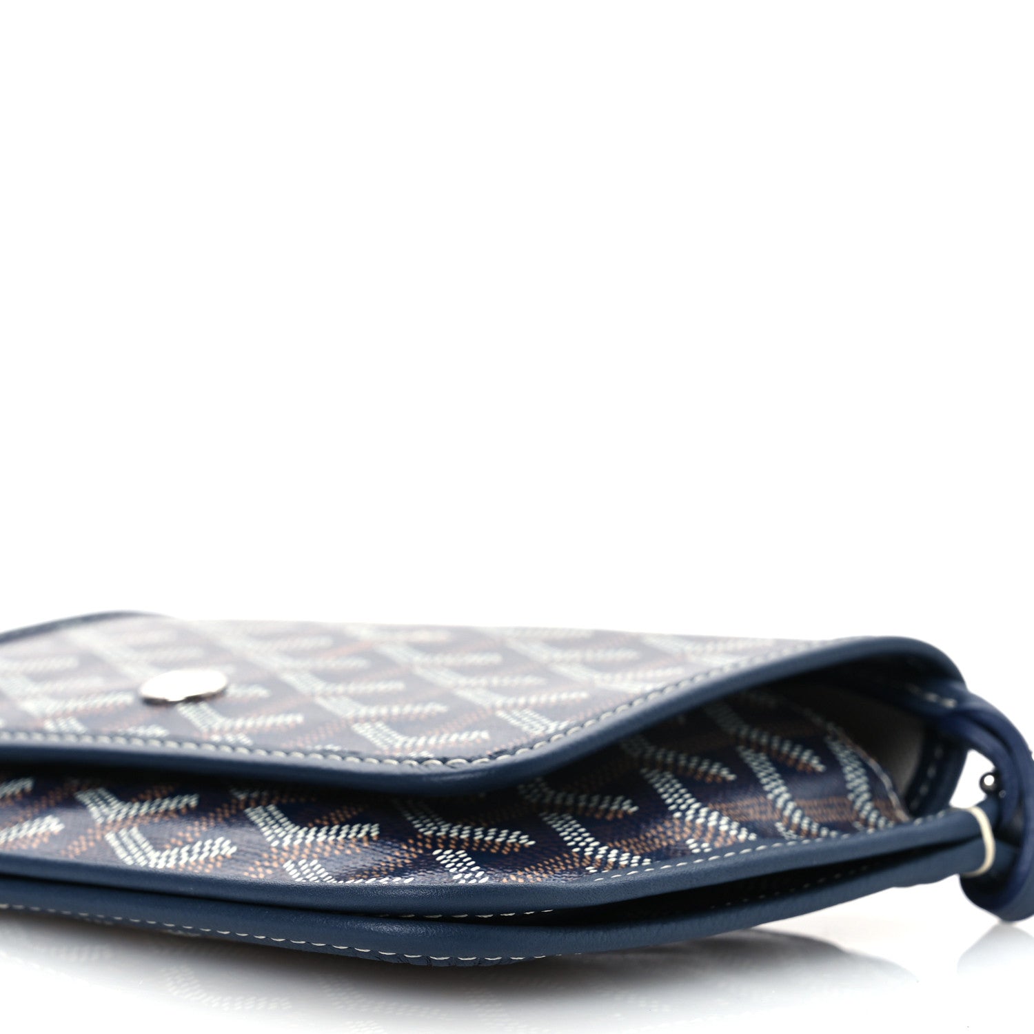 Goyard Goyardine Plumet Wallet Clutch Navy 8 of 8