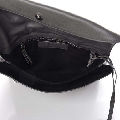 Balenciaga Chevre Silver Metallic Edge Hardware Envelope Clutch Gris Acier 6 of 9