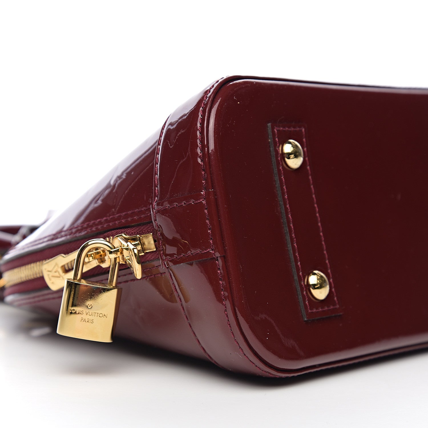 Louis Vuitton Vernis Alma BB Griotte 7 of 8