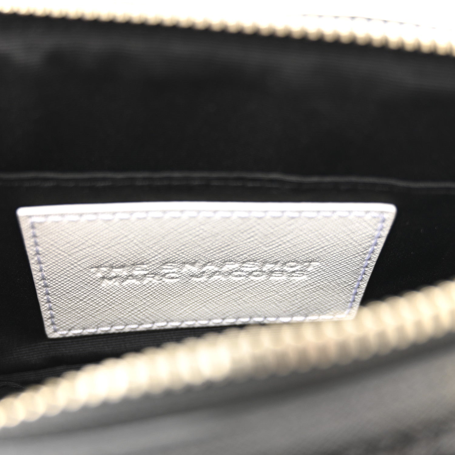 Marc Jacobs X Bloomingdales 150th Anniversary Saffiano Small Snapshot Camera Bag Black White 7 of 10