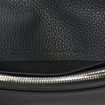 Balenciaga Grained Calfskin Classic Silver Hardware Wallet on Chain Black 7 of 12
