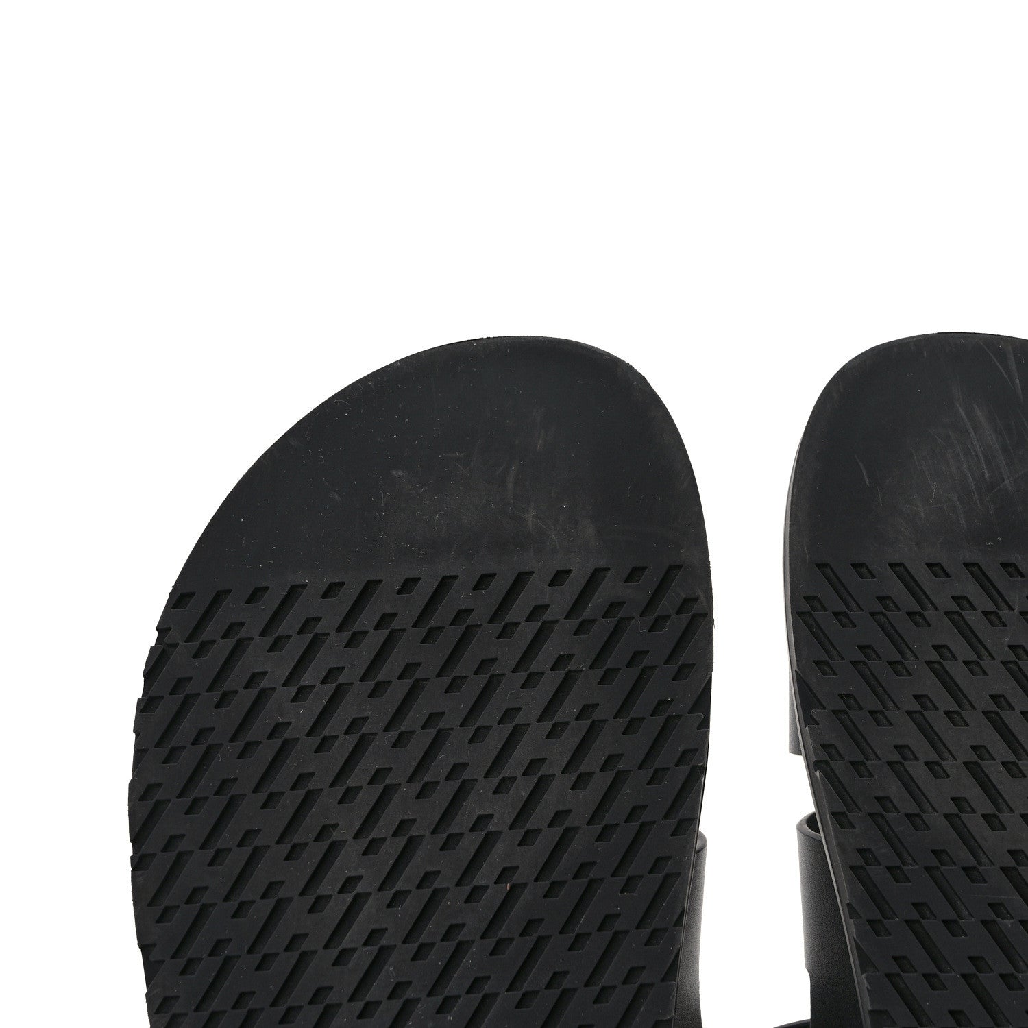 Hermes Calfskin Mens Chypre Sandals 43 Black 9 of 11