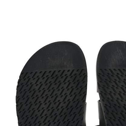 Hermes Calfskin Mens Chypre Sandals 43 Black 9 of 11