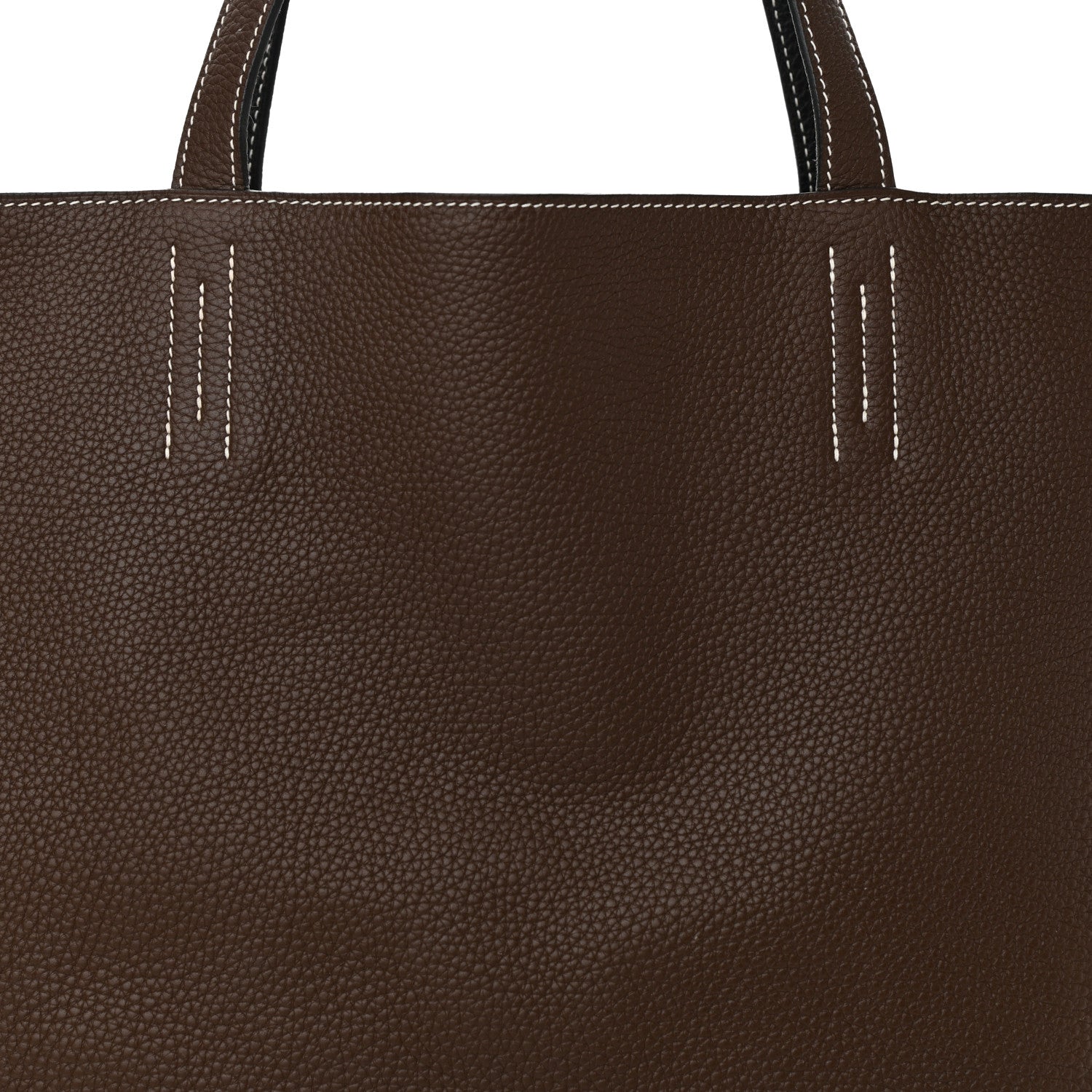 Hermes Taurillon Clemence Double Sens 45 Reversible Tote Black Havane 14 of 17