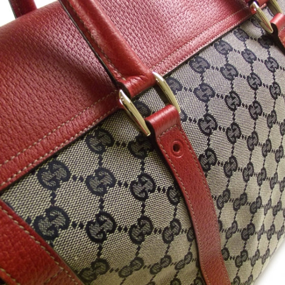 Gucci Monogram XL Tote Navy 7 of 11