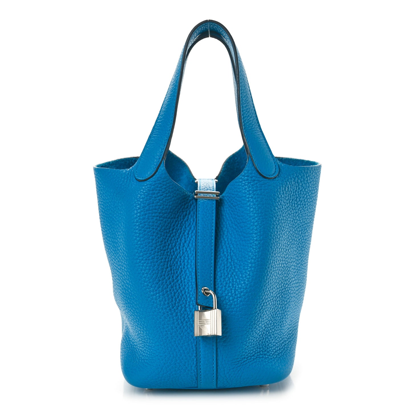 Taurillon Clemence Picotin Lock 18 PM Bleu Frida