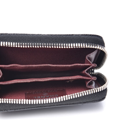 Chanel Caviar Quilted Zip Coin Purse Black 4 of 10