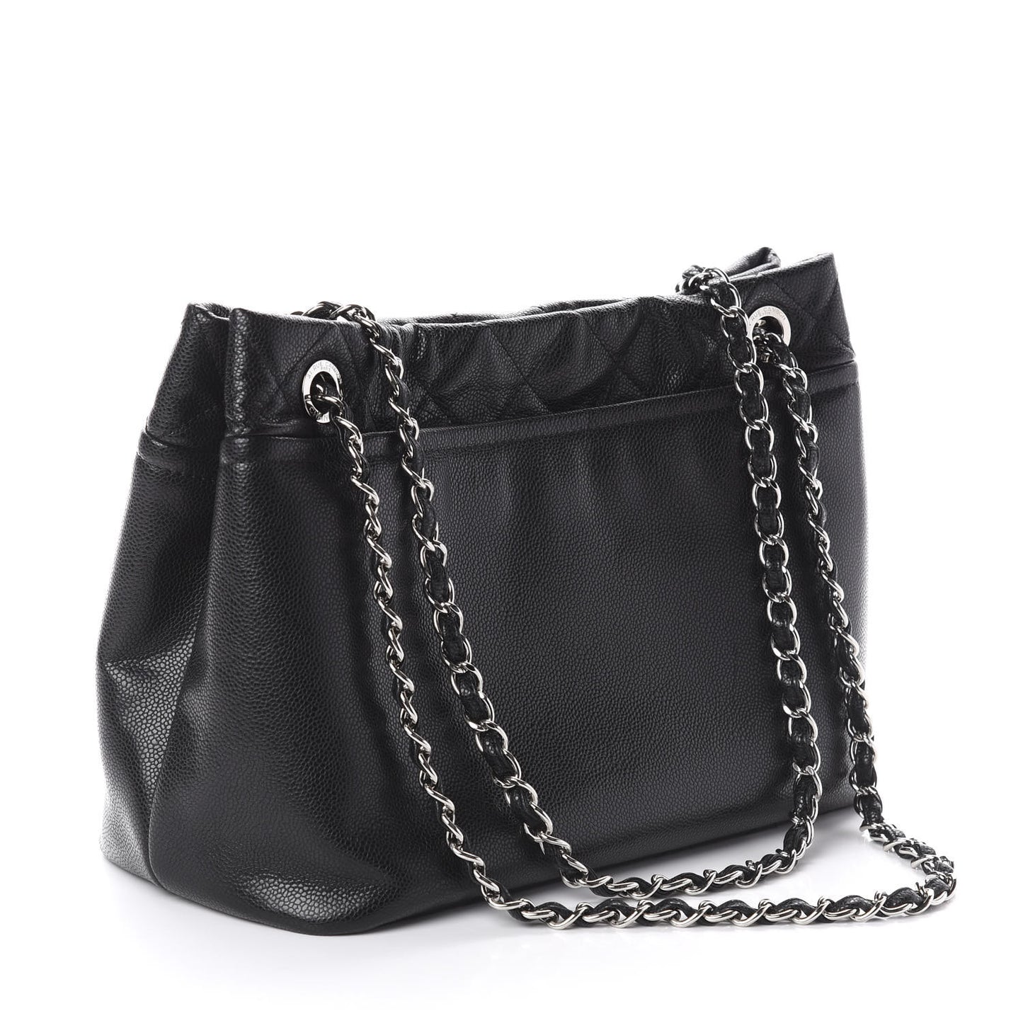 Caviar Quilted CC Timeless Soft Tote Black