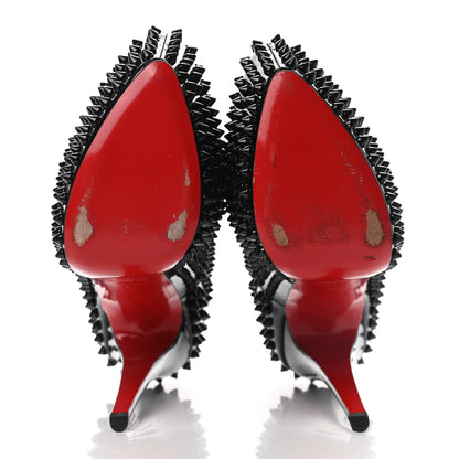 Christian Louboutin Patent Daffodile Spikes 160 Pumps 40 Black 5 of 8