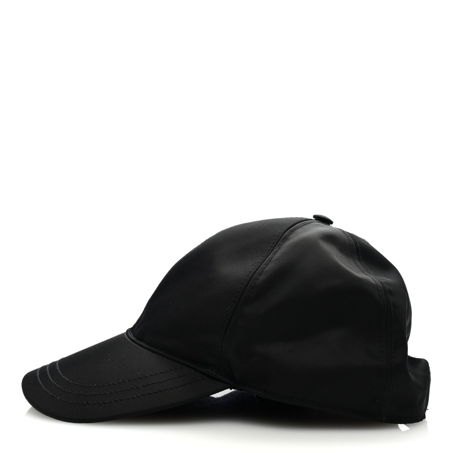Tessuto Nylon Logo Baseball Cap M Black