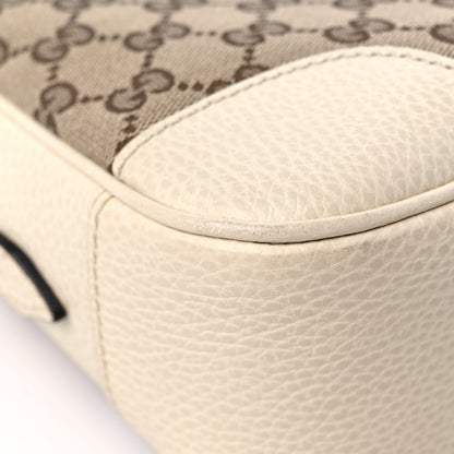 Gucci Monogram Dollar Calfskin Mini Bree Messenger Bag Beige Ebony Avoire 10 of 13