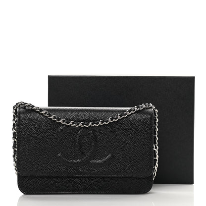 Chanel Caviar Timeless CC Wallet On Chain WOC Black 13 of 13