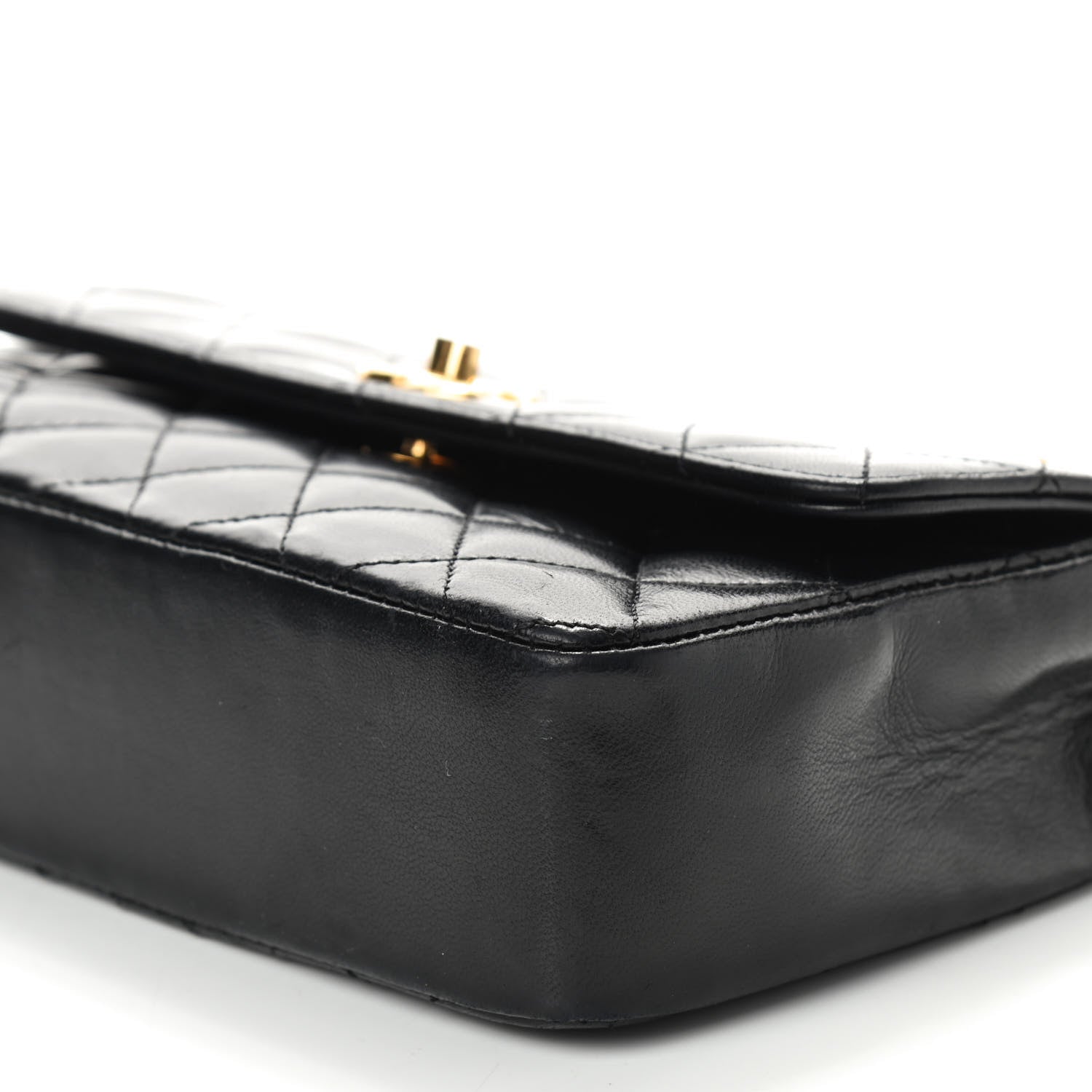 Chanel Lambskin Quilted Mini Rectangular Flap Black 6 of 8