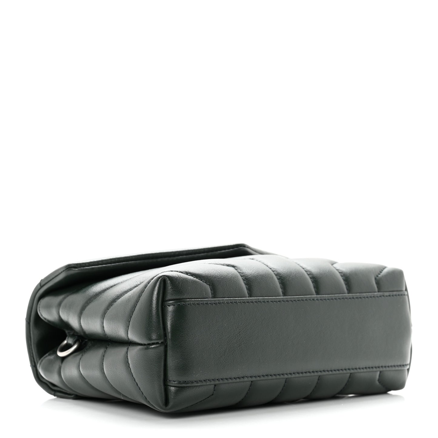 Calfskin Y Quilted Monogram Toy Loulou Crossbody Bag Deep Green
