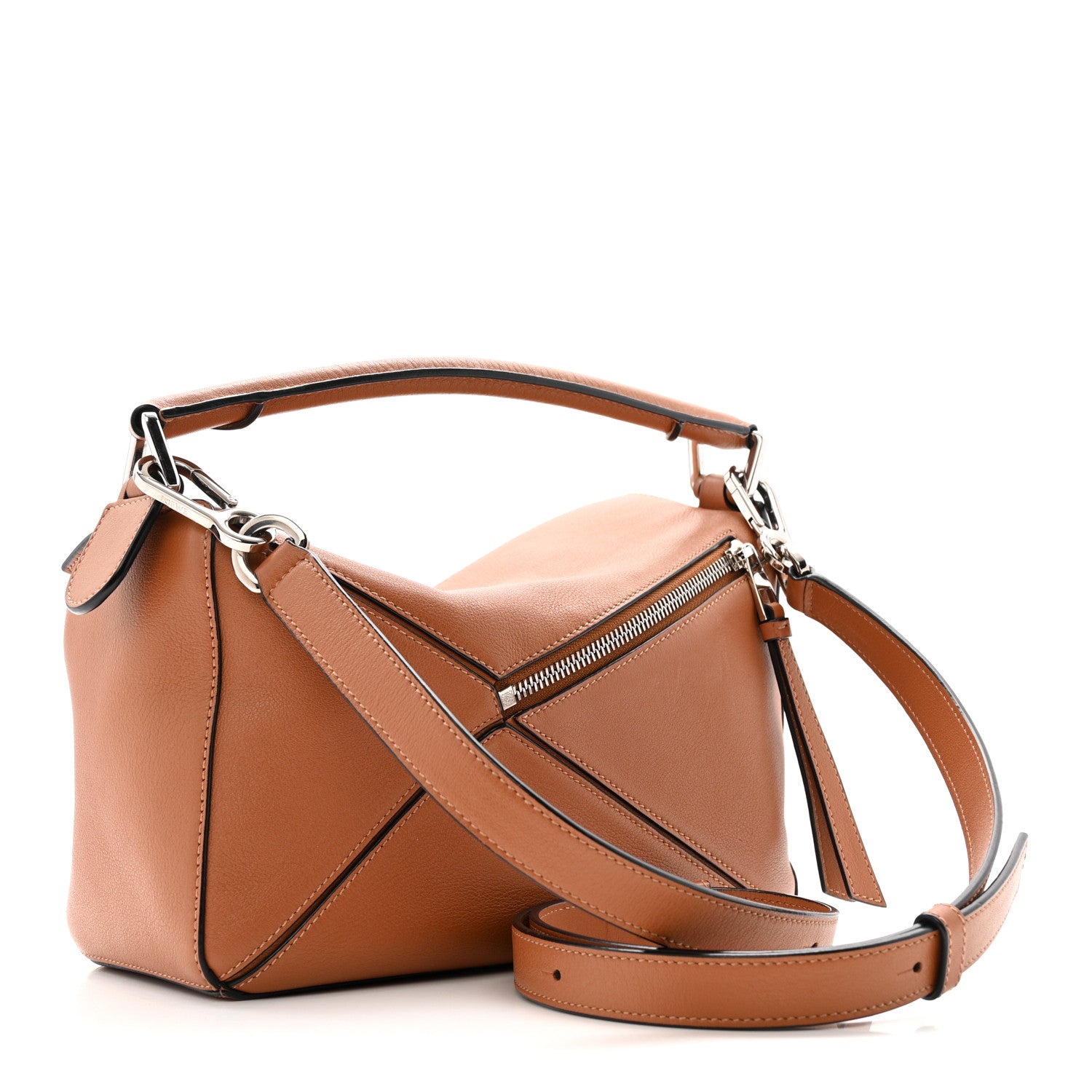 Loewe Calfskin Small Puzzle Bag Tan 3 of 13