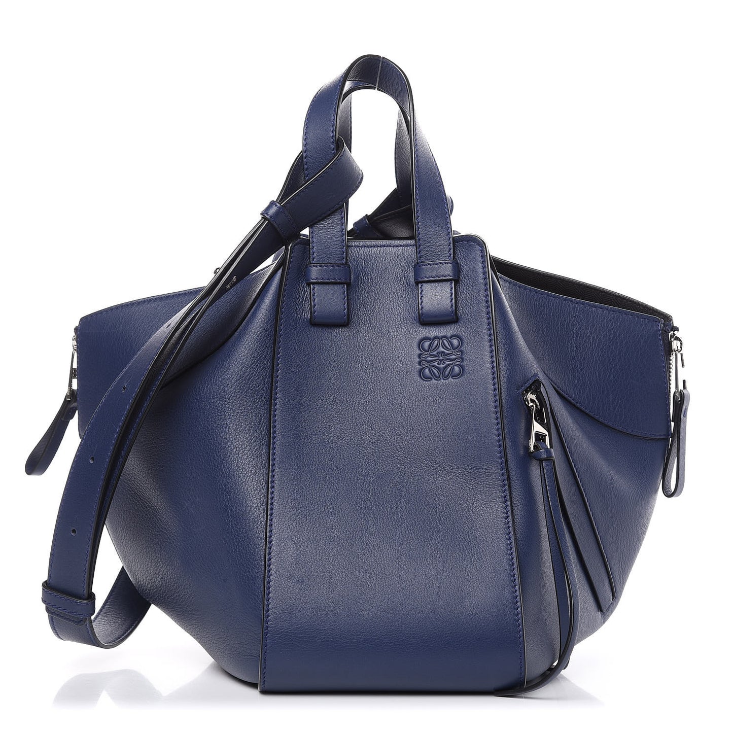 Calfskin Small Hammock Shoulder Bag Marine