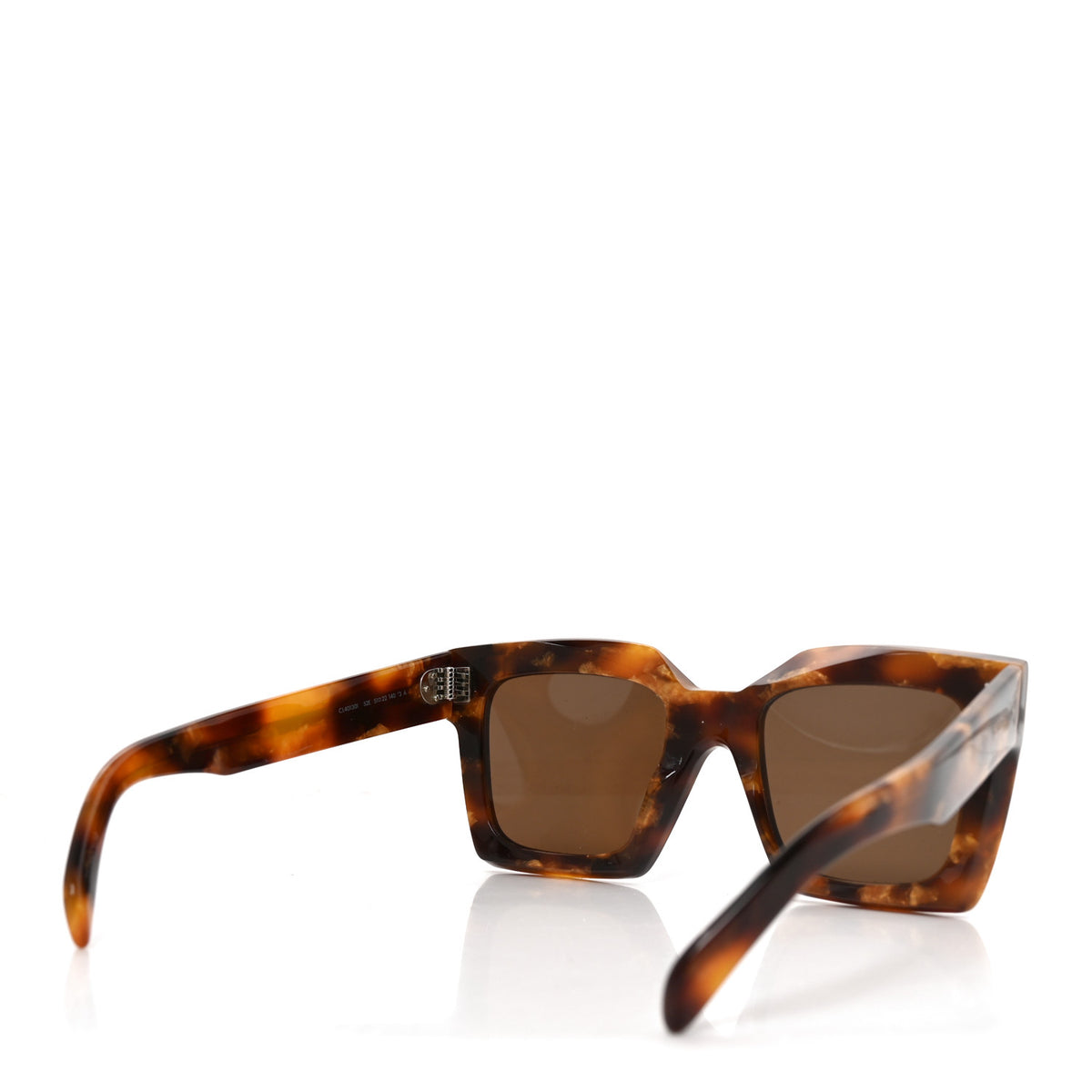Celine Acetate Square Sunglasses CL40130I Havana 4 of 6
