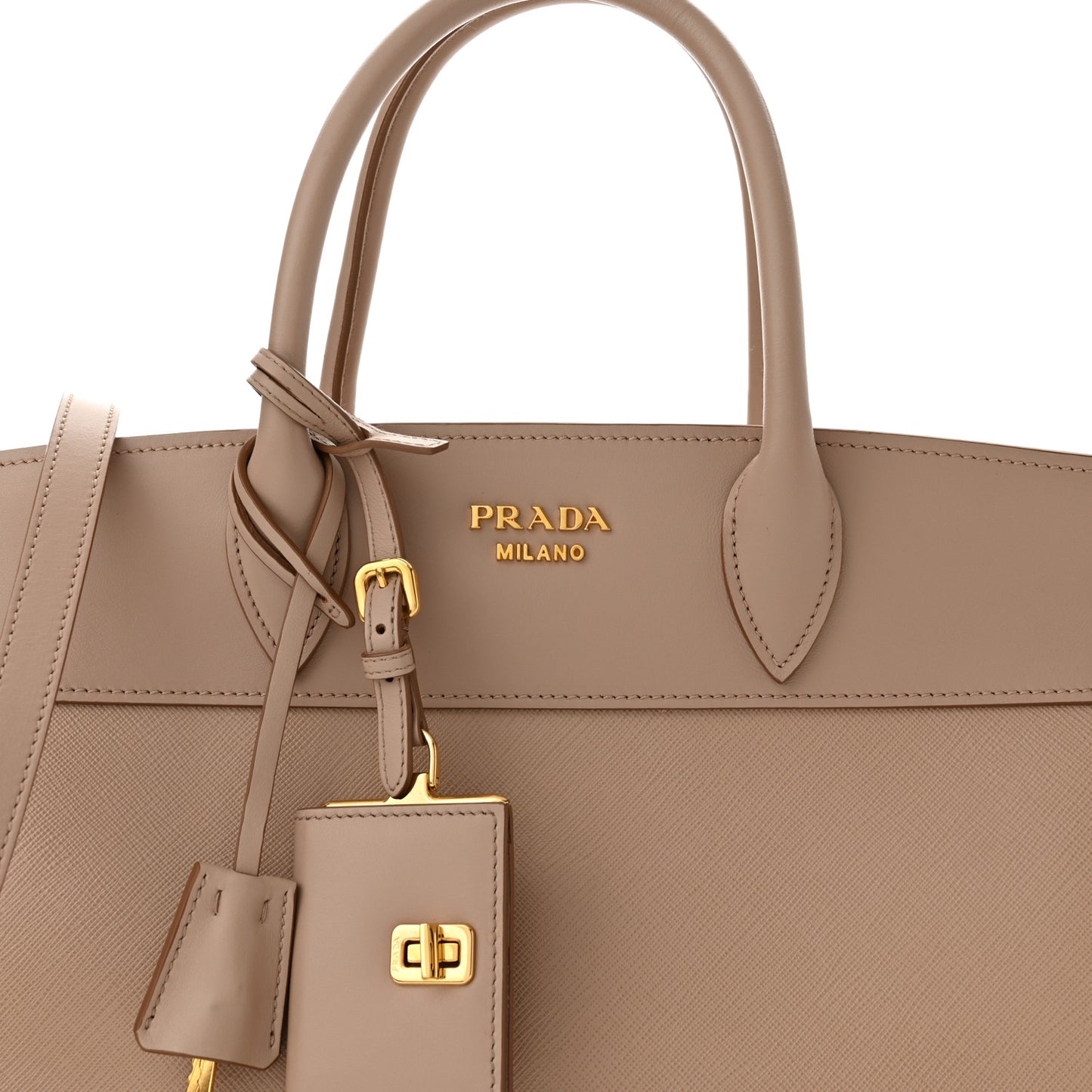Saffiano City Calfskin Medium Esplanade Cammeo
