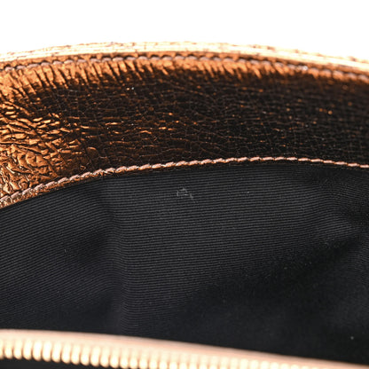 Saint Laurent Metallic Cracked Calfskin Matelasse Monogram Medium College Bag Copper 10 of 10