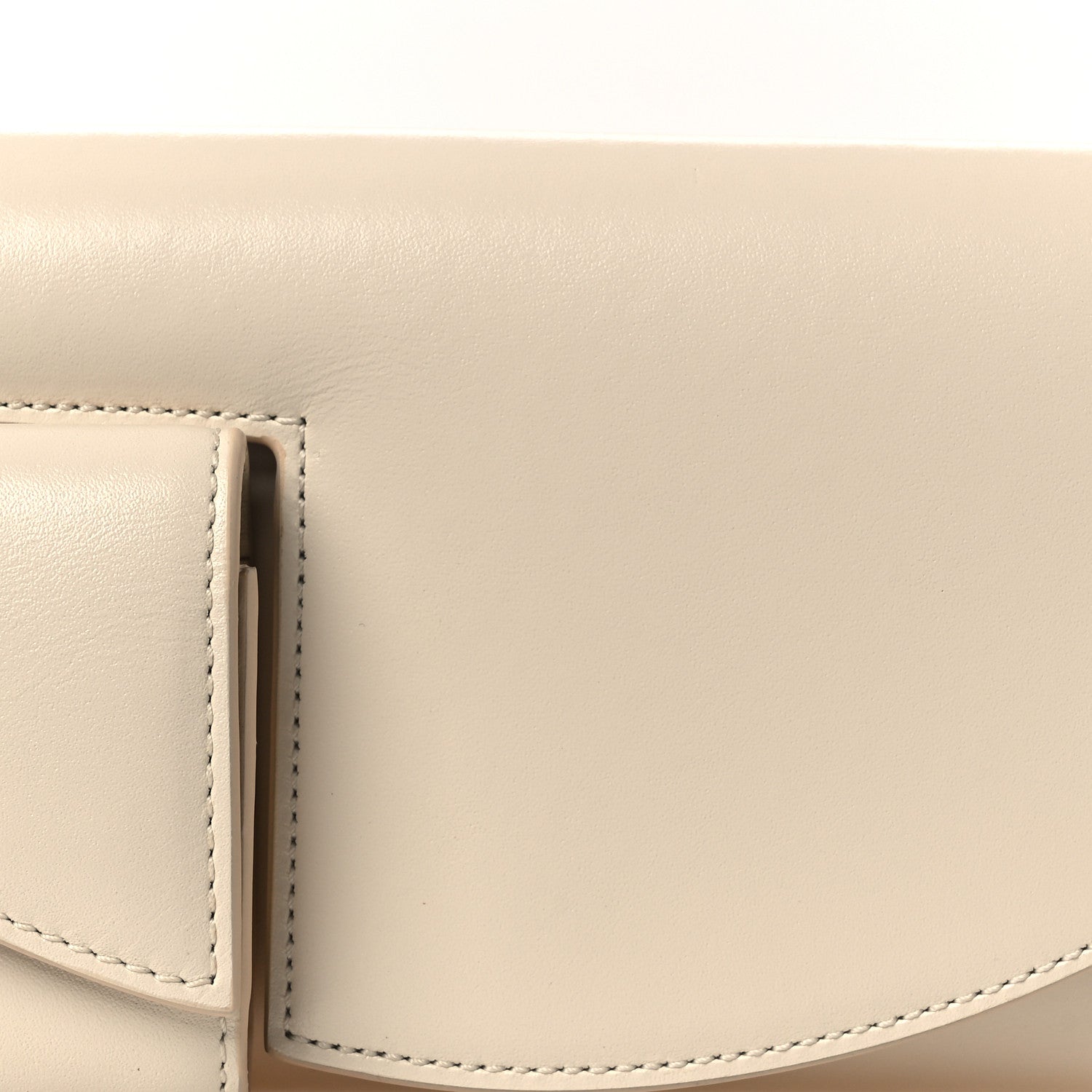 The Row Smooth Calfskin Horizontal Belt Bag Ivory 13 of 19