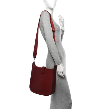 Hermes Vache Hunter Evelyne Sellier 29 PM Rouge H 2 of 11