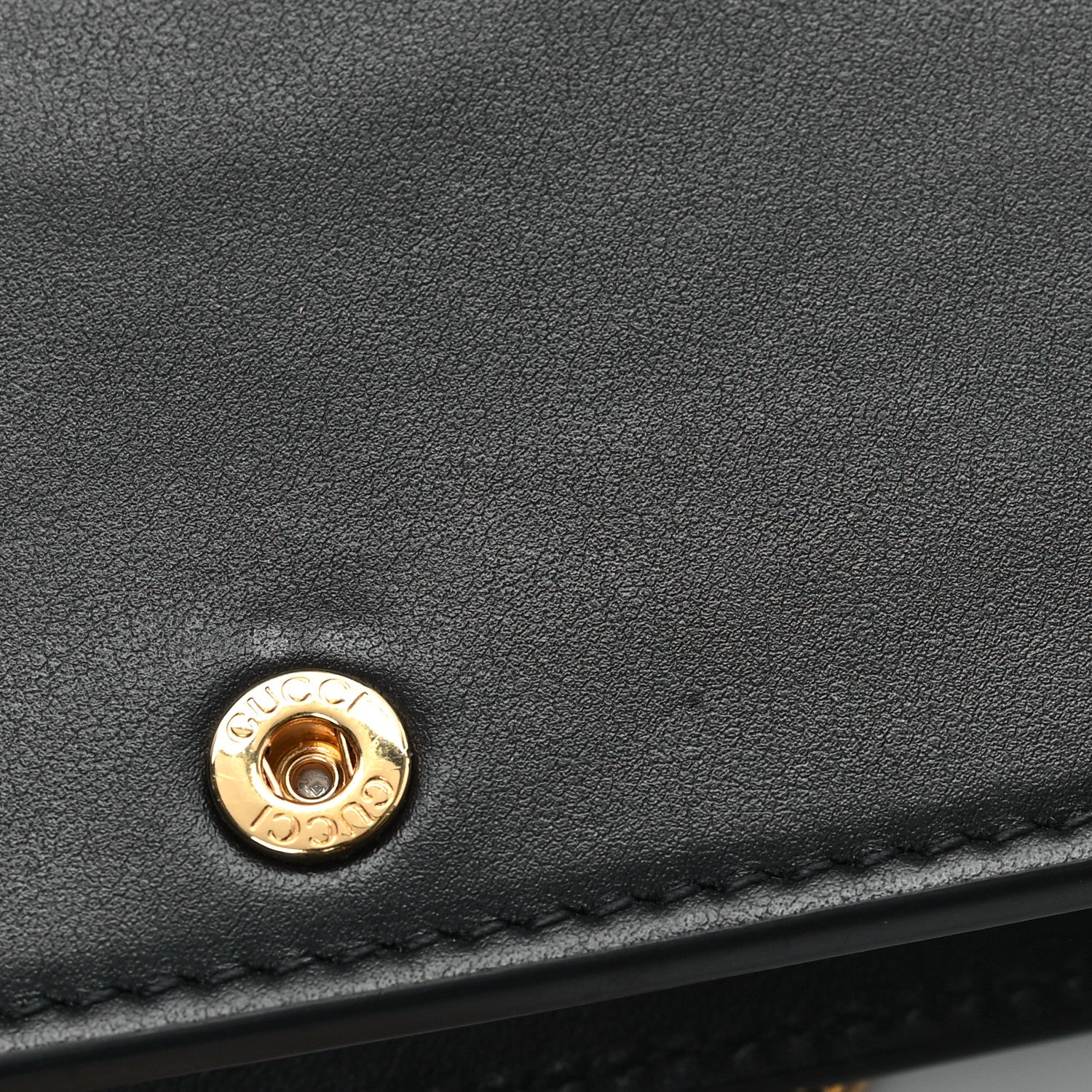 Gucci Calfskin GG Matelasse Chain Wallet Black 11 of 12