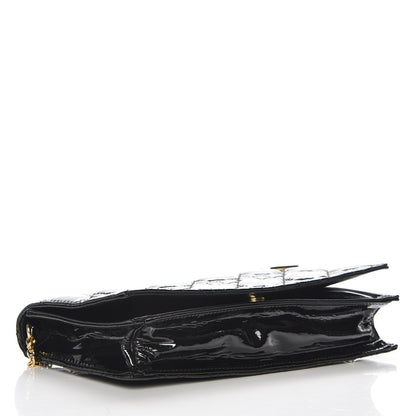 Christian Dior Patent Cannage Lady Dior Convertible Clutch Black 4 of 7